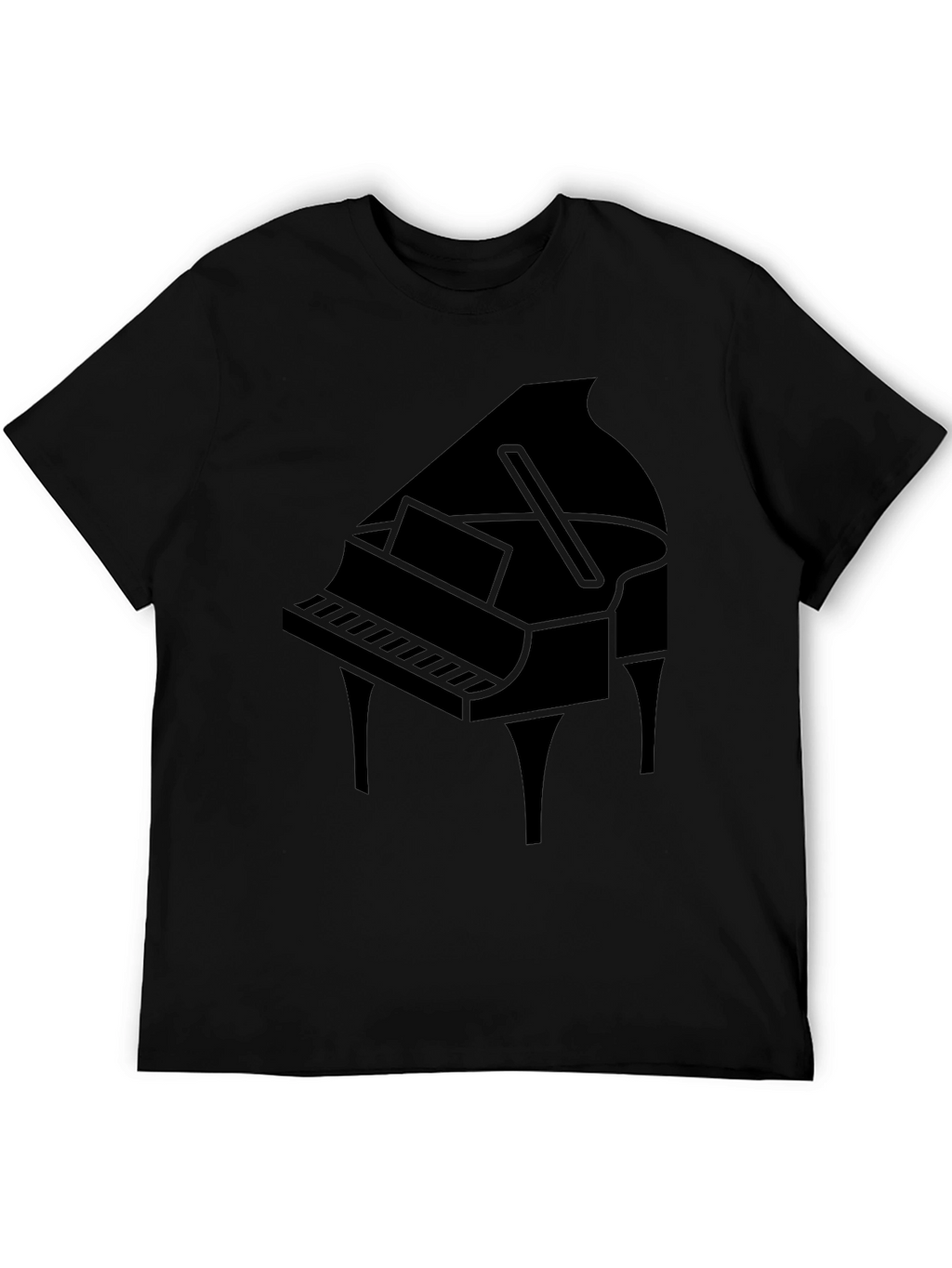 Grand Piano Graphic T-Shirt - Black