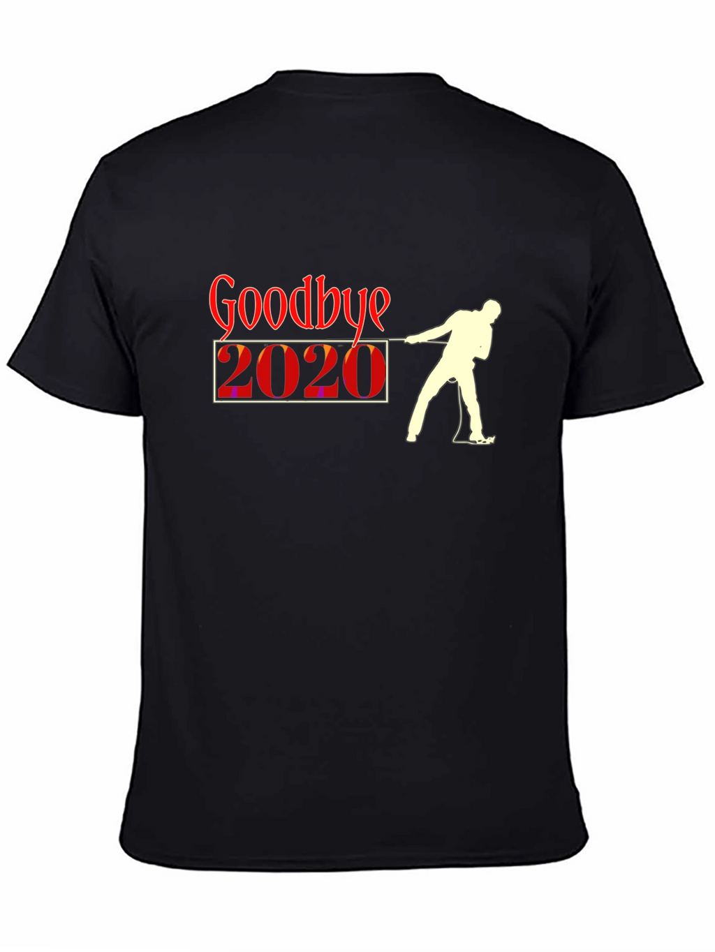 Goodbye 2020 Black Graphic T-Shirt