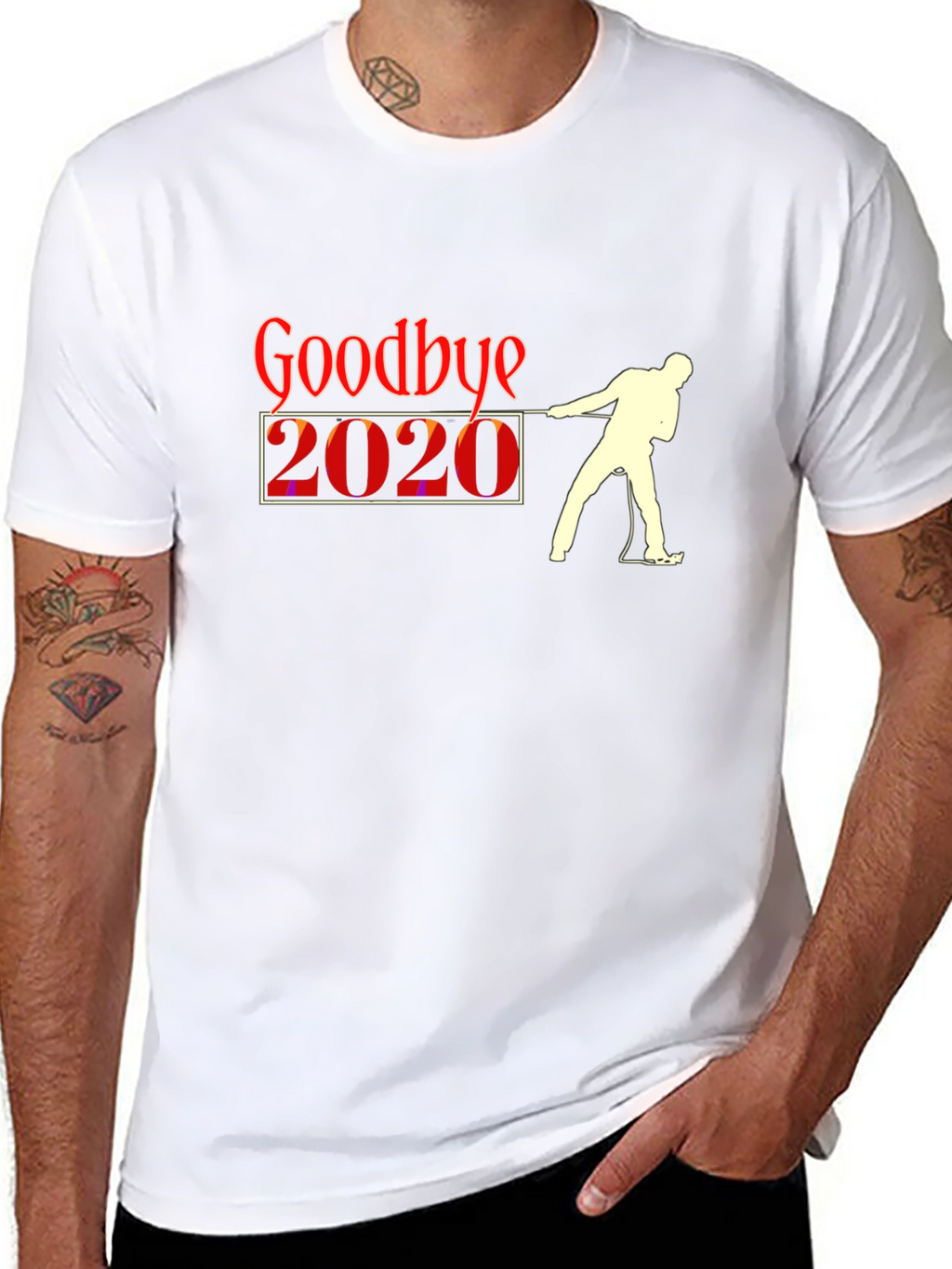 Goodbye 2020 Black Graphic T-Shirt