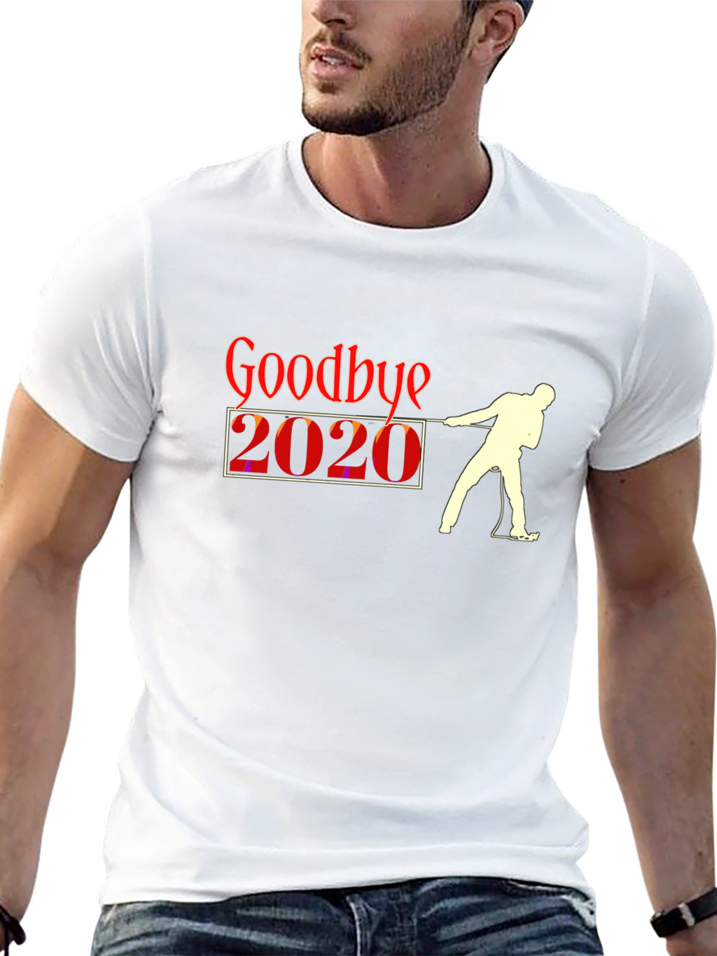 Goodbye 2020 Black Graphic T-Shirt