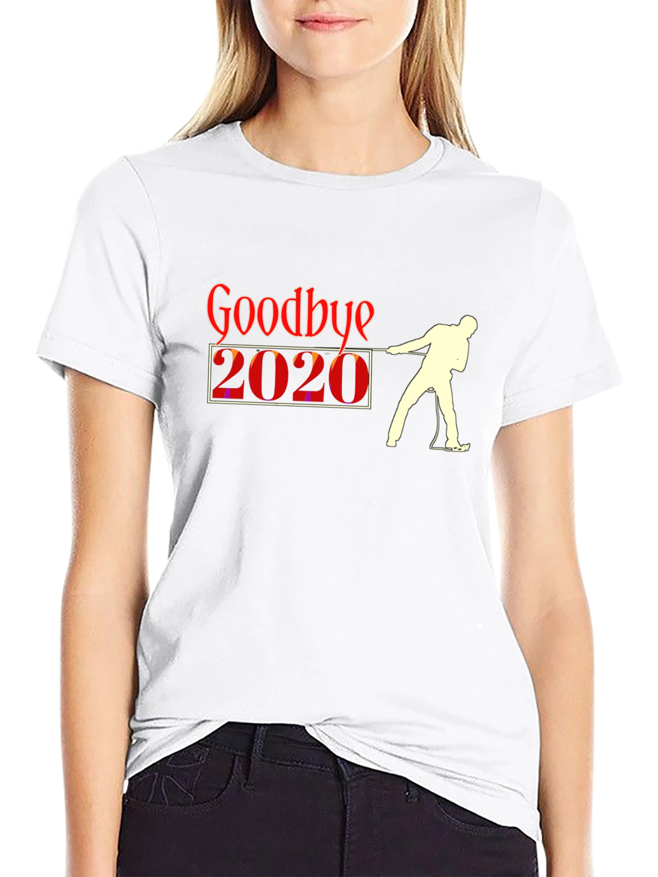 Goodbye 2020 Black Graphic T-Shirt