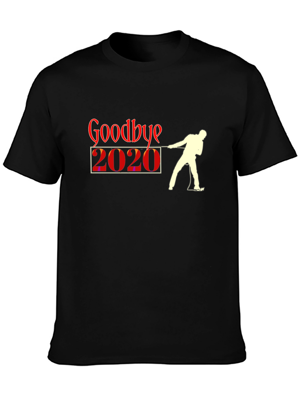 Goodbye 2020 Black Graphic T-Shirt