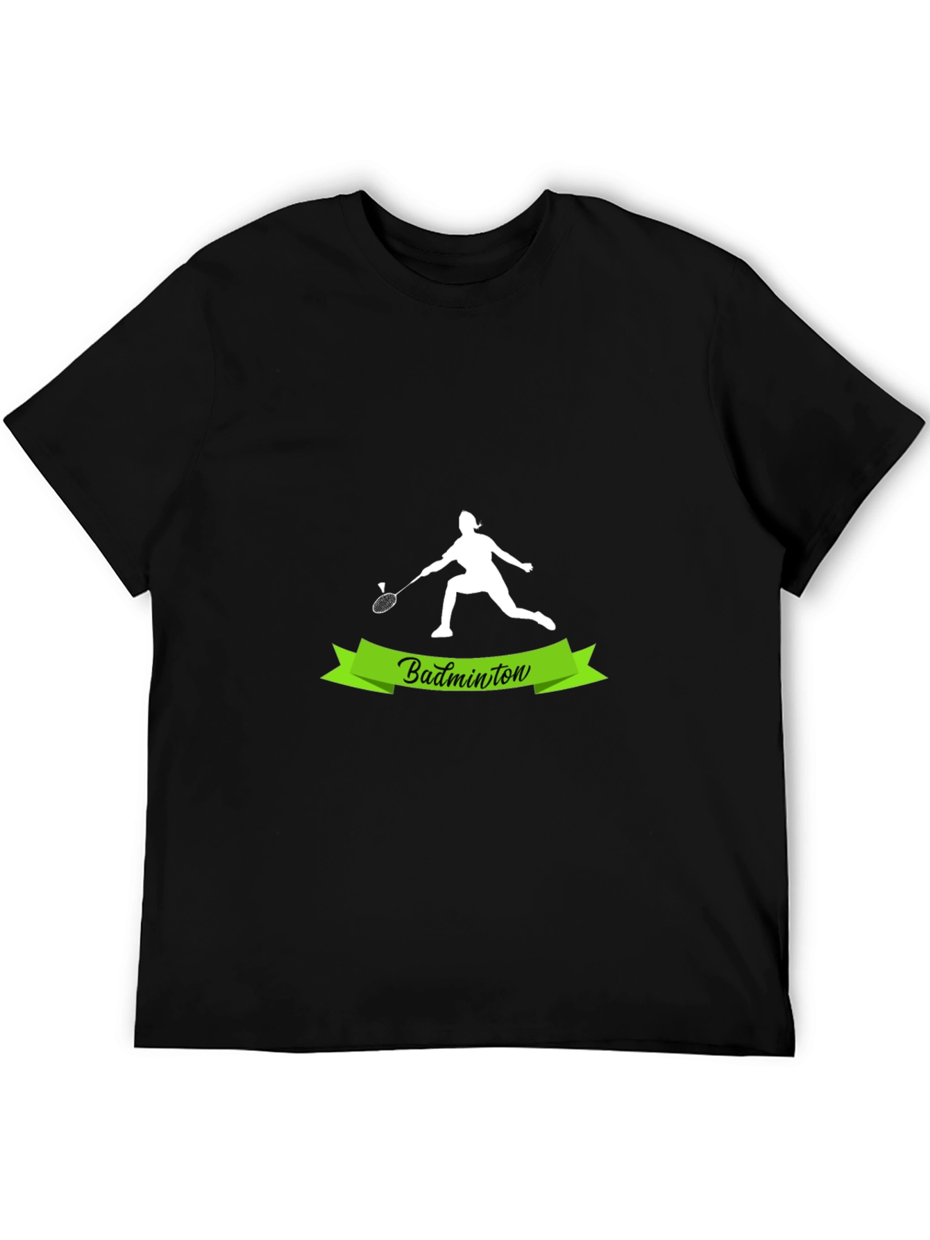 Badminton Player Graphic Tee - Sporty Style