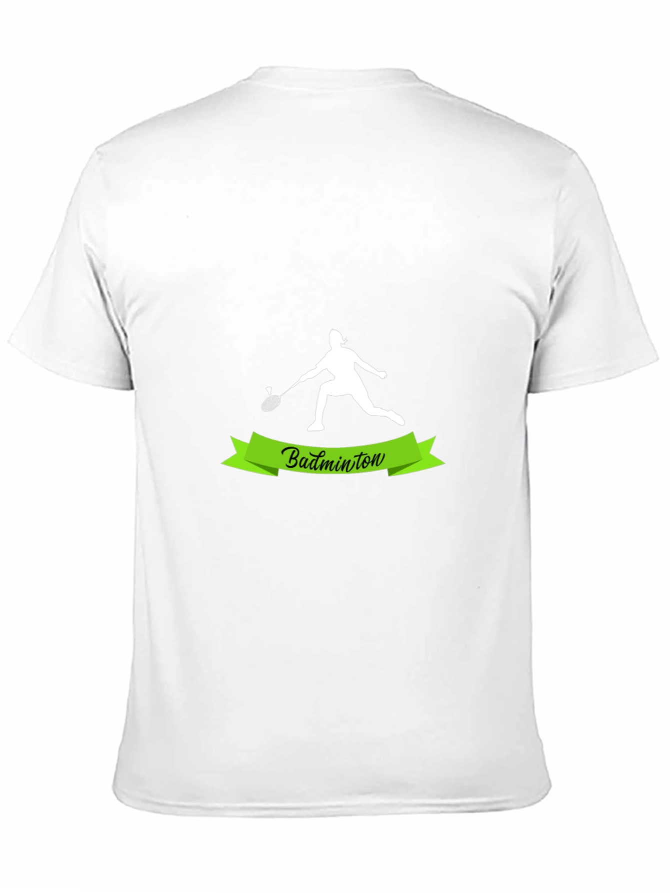 Badminton Player Graphic Tee - Sporty Style