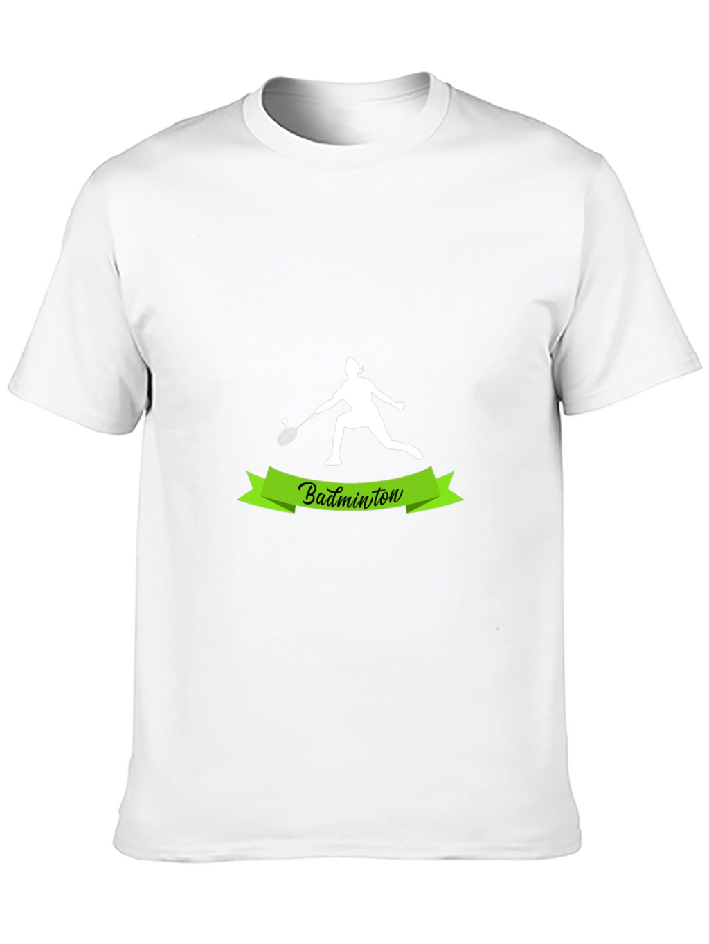 Badminton Player Graphic Tee - Sporty Style