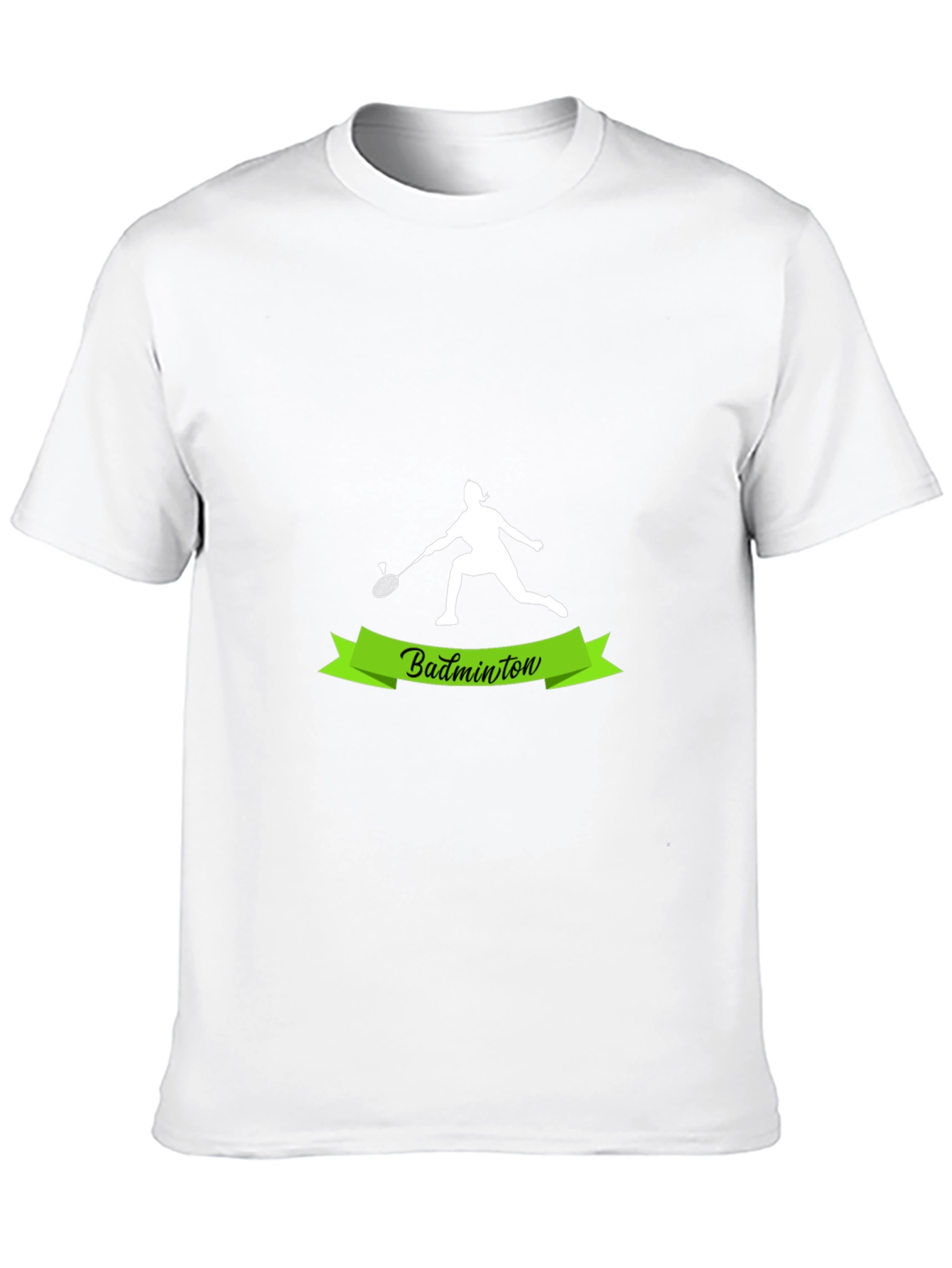 Badminton Player Graphic Tee - Sporty Style