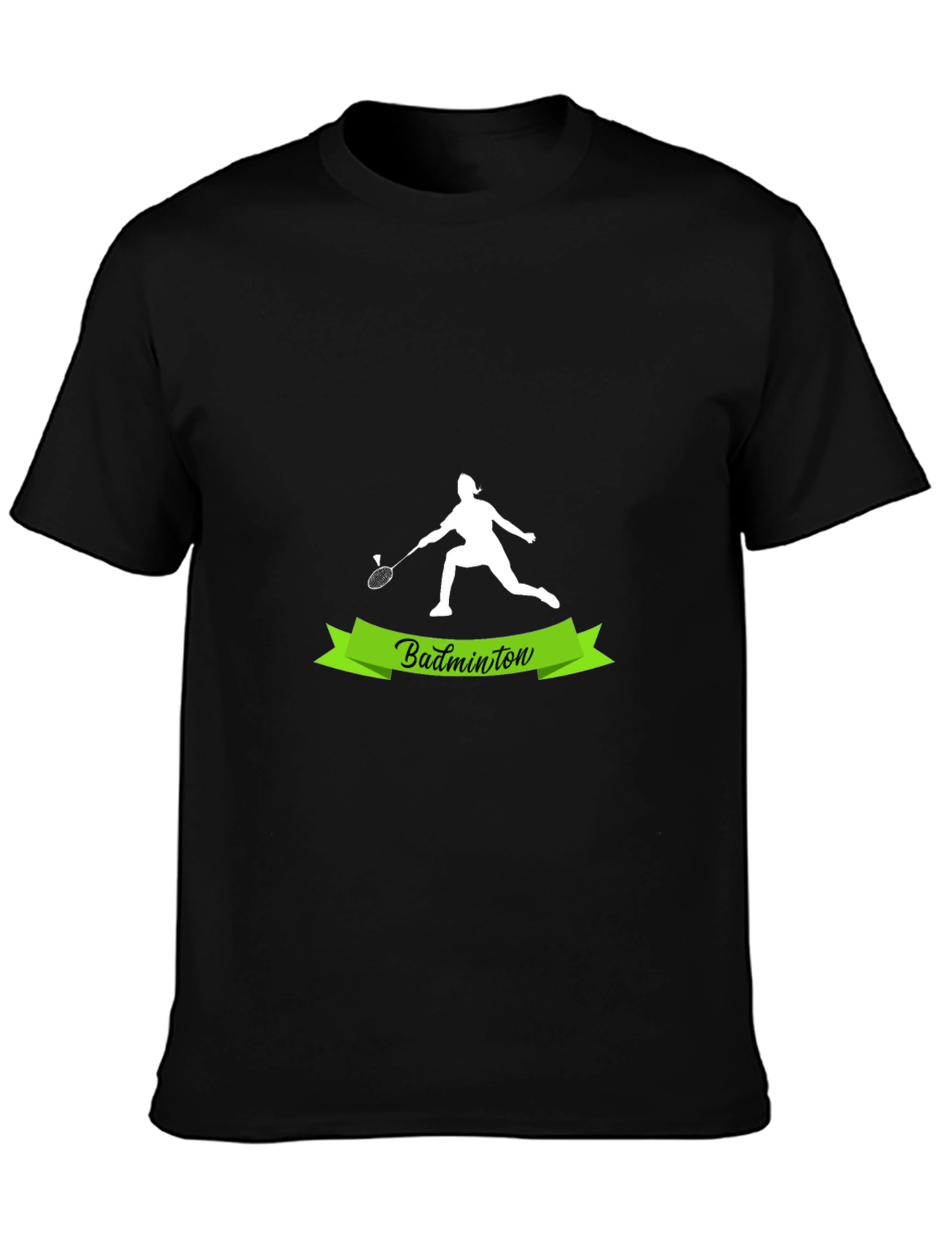Badminton Player Graphic Tee - Sporty Style