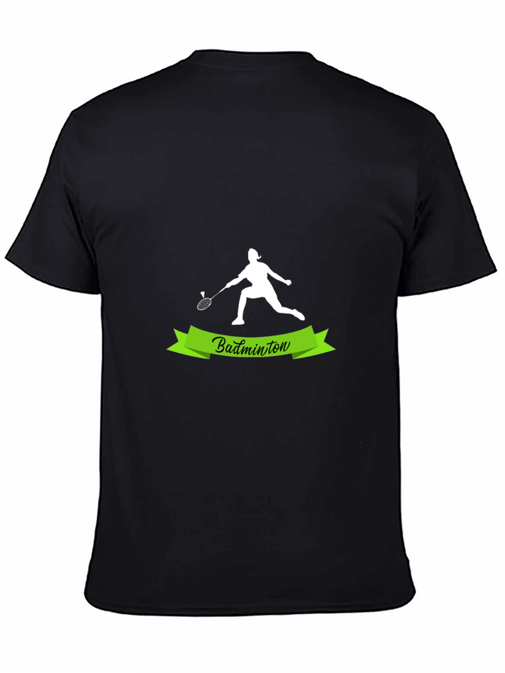Badminton Player Graphic Tee - Sporty Style