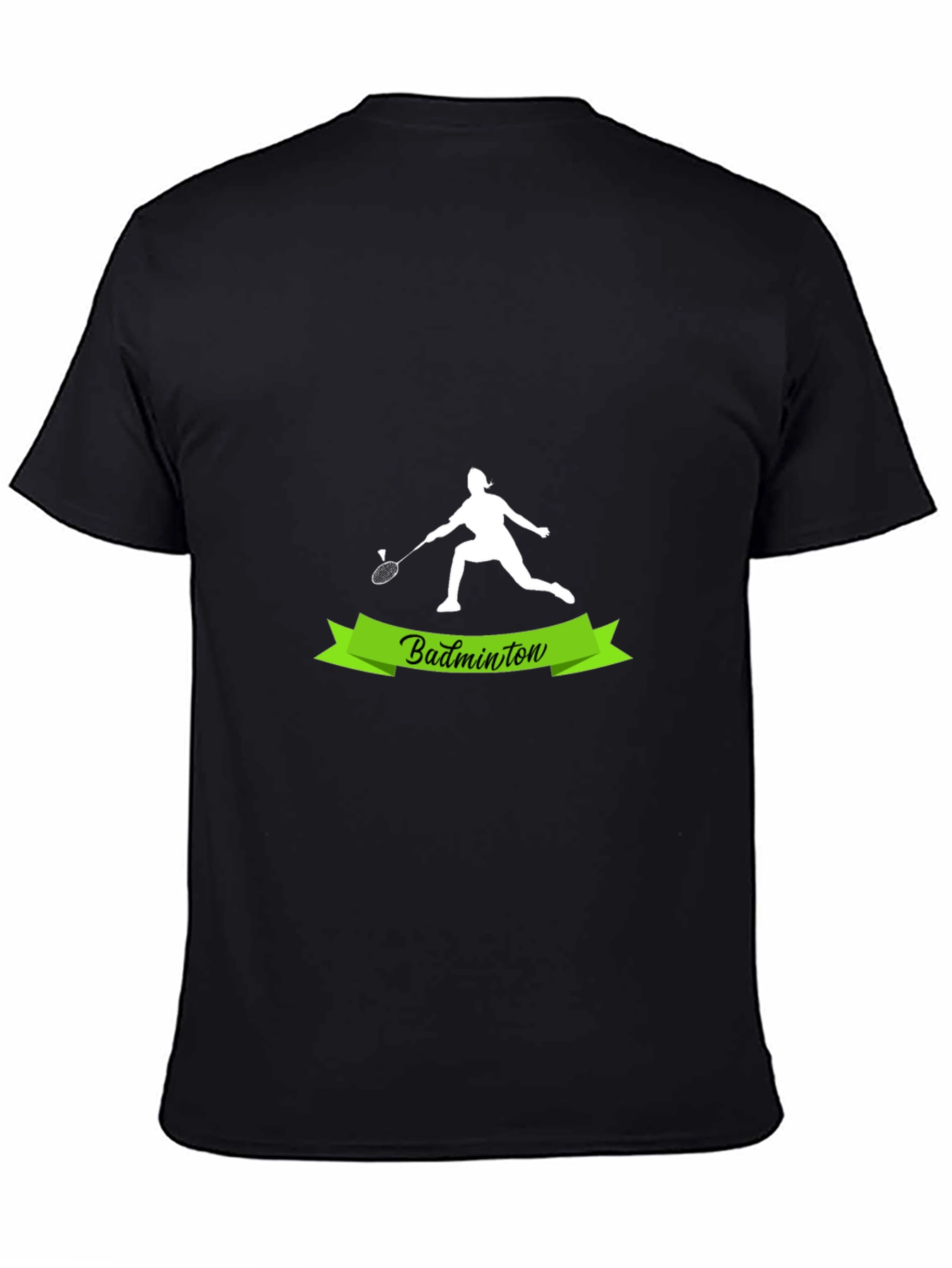 Badminton Player Graphic Tee - Sporty Style