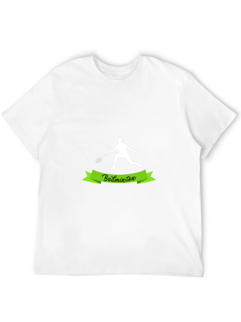 Badminton Player Graphic Tee - Sporty Style