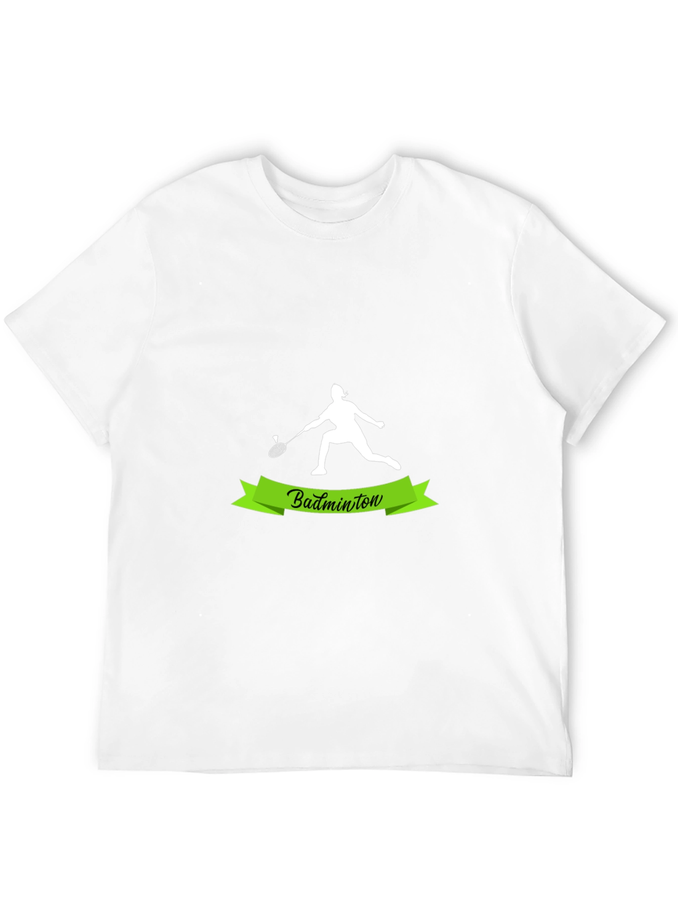 Badminton Player Graphic Tee - Sporty Style