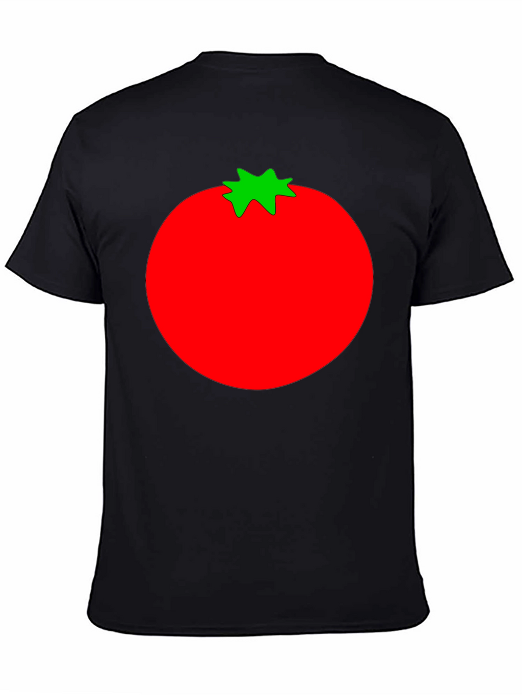 Tomato Graphic Print Black T-Shirt