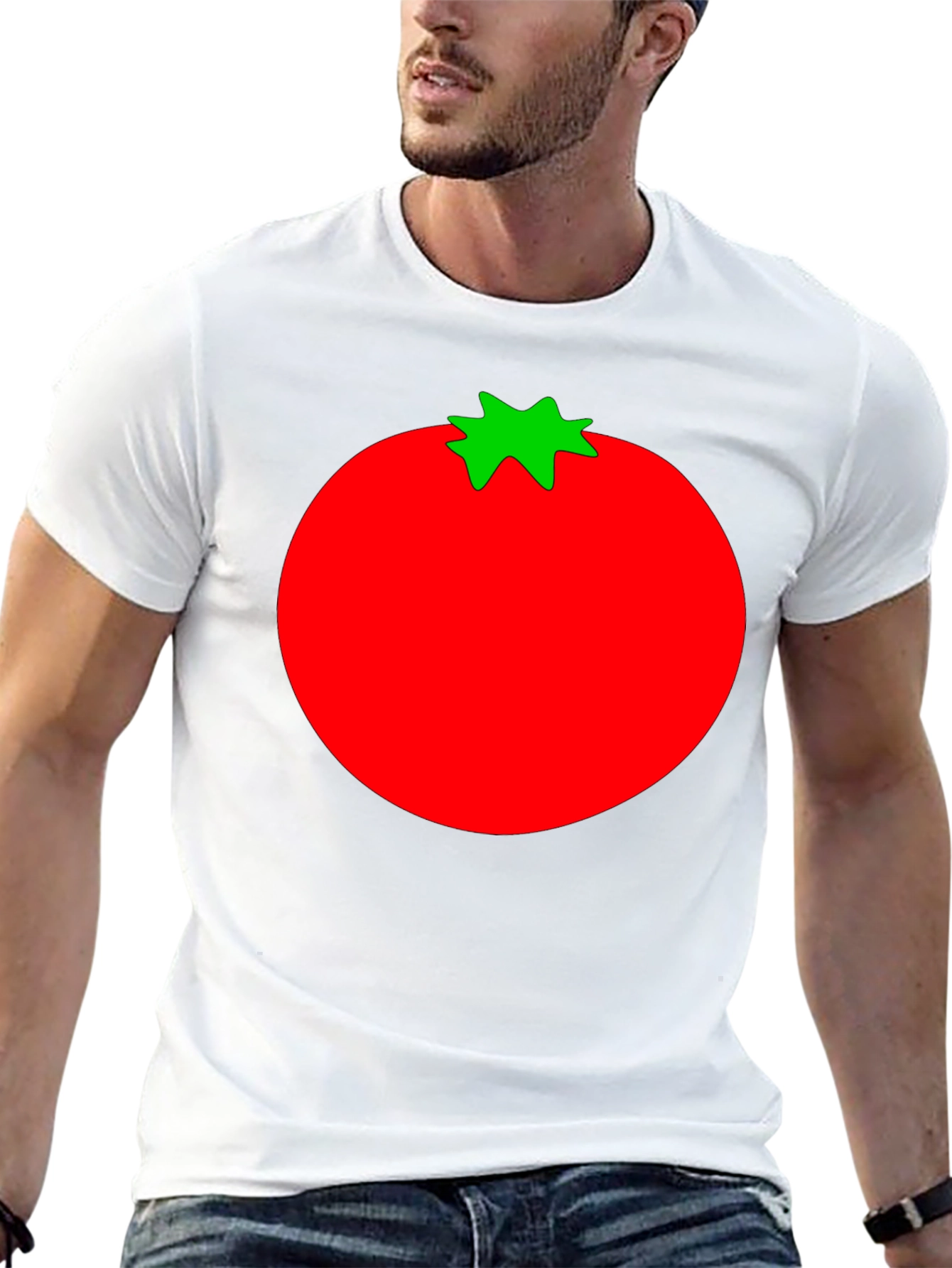 Tomato Graphic Print Black T-Shirt