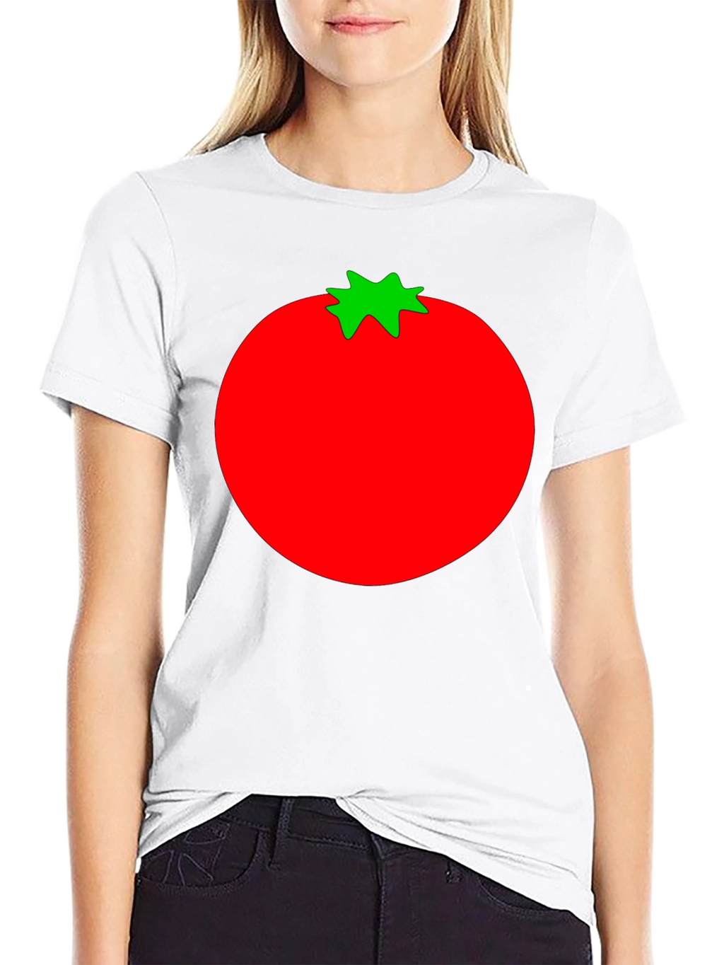 Tomato Graphic Print Black T-Shirt