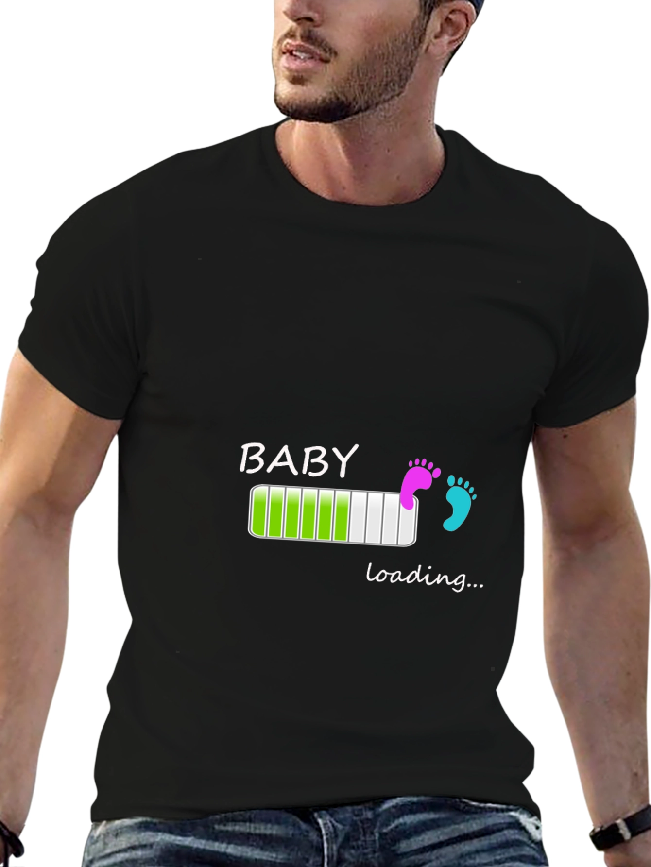 Baby Loading Graphic T-Shirt - New Parent Tee