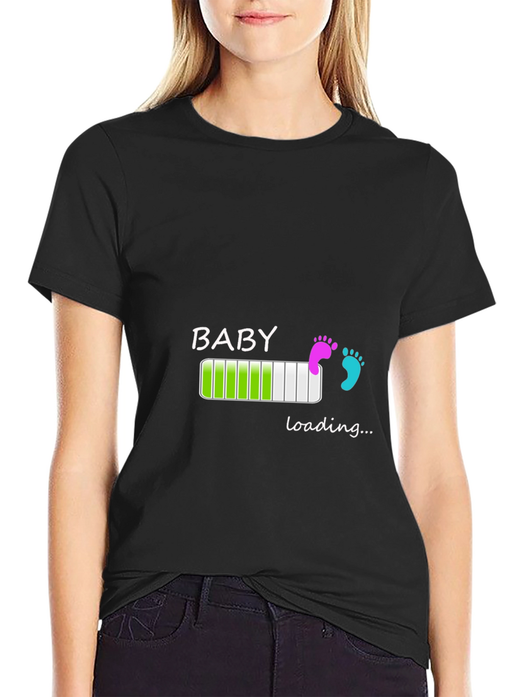 Baby Loading Graphic T-Shirt - New Parent Tee