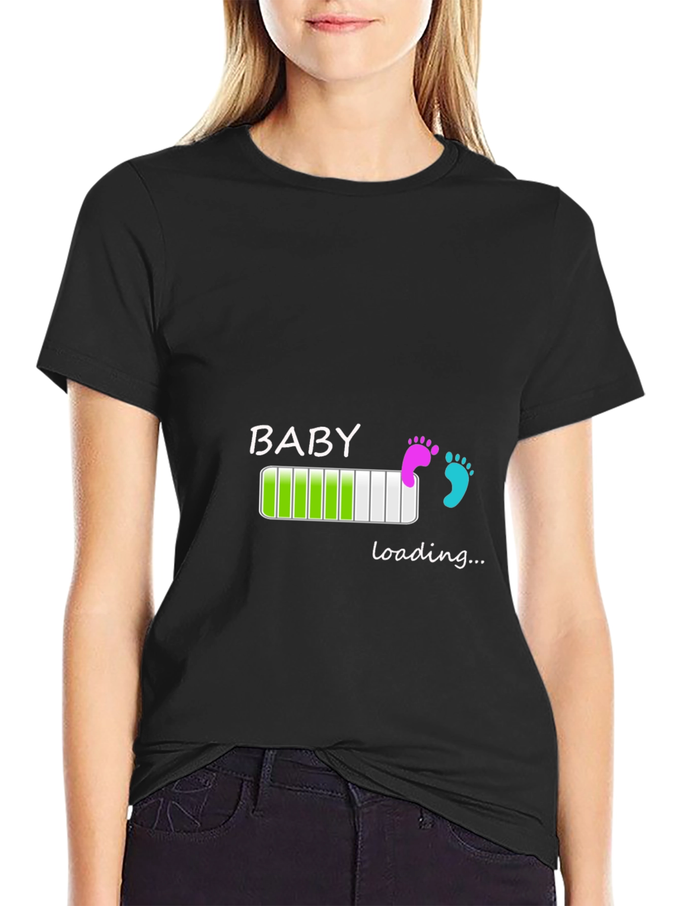 Baby Loading Graphic T-Shirt - New Parent Tee