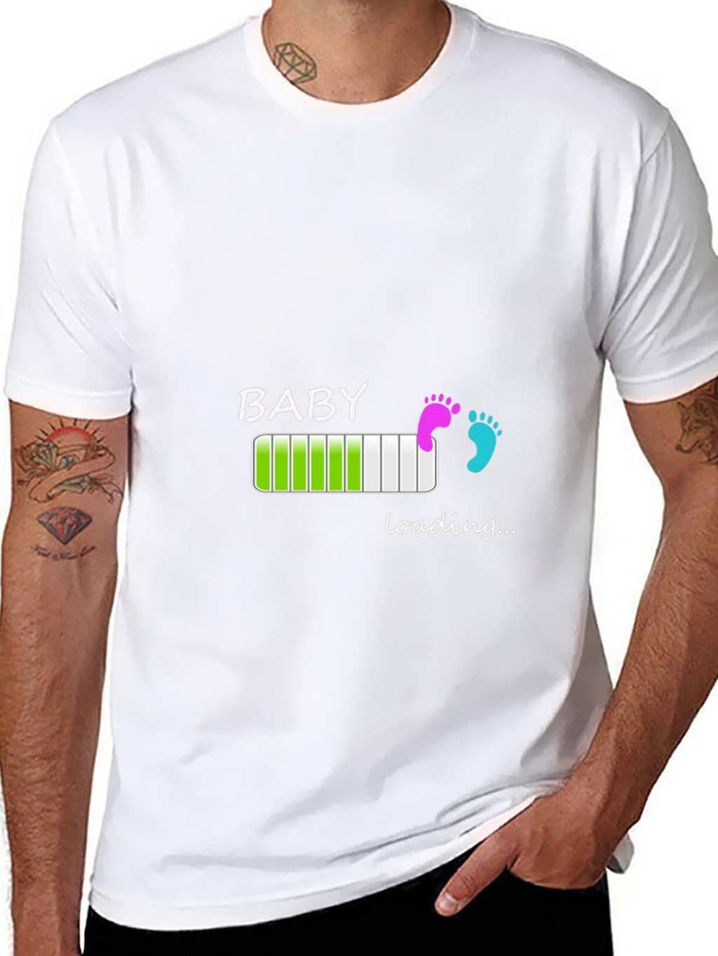 Baby Loading Graphic T-Shirt - New Parent Tee