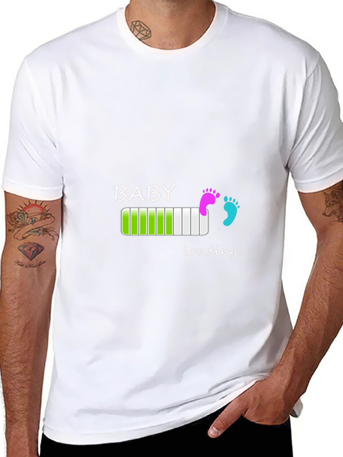 Baby Loading Graphic T-Shirt - New Parent Tee