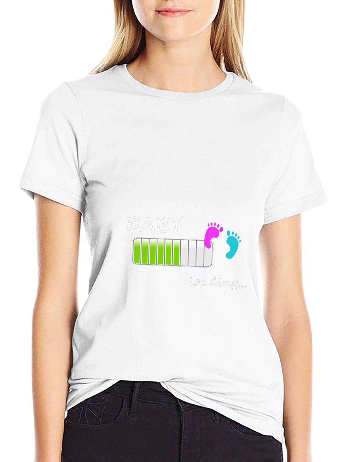 Baby Loading Graphic T-Shirt - New Parent Tee