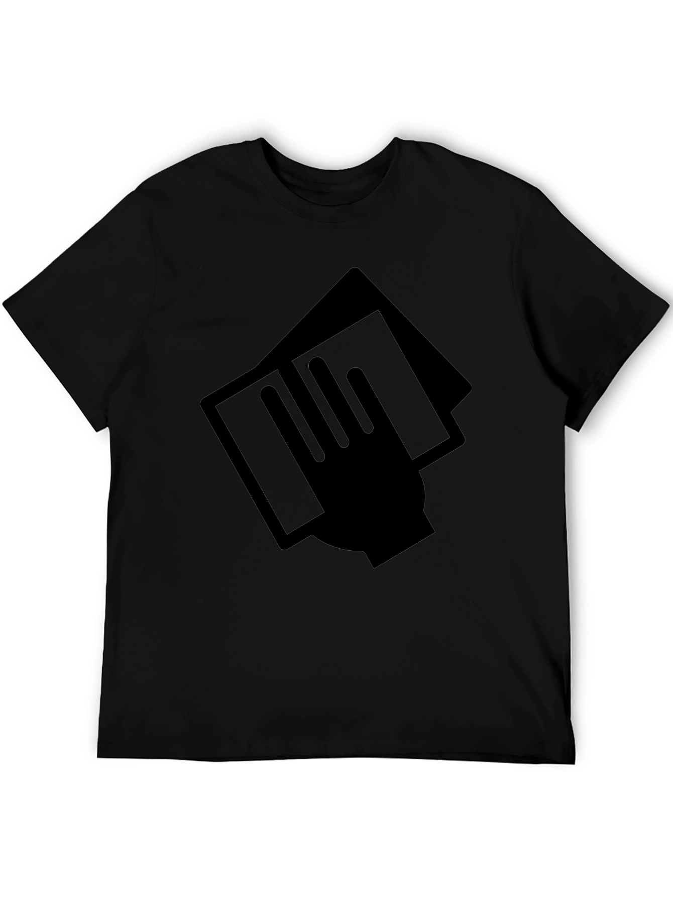 Modern Graphic Black T-Shirt