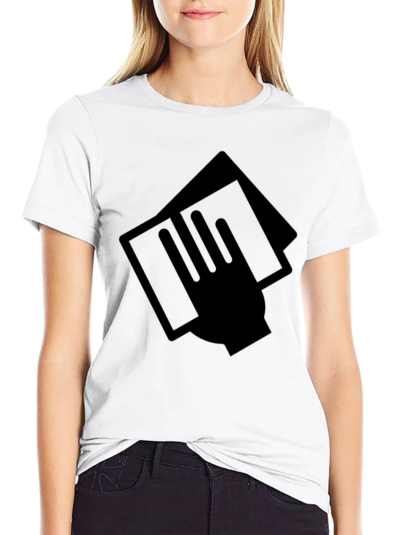 Modern Graphic Black T-Shirt