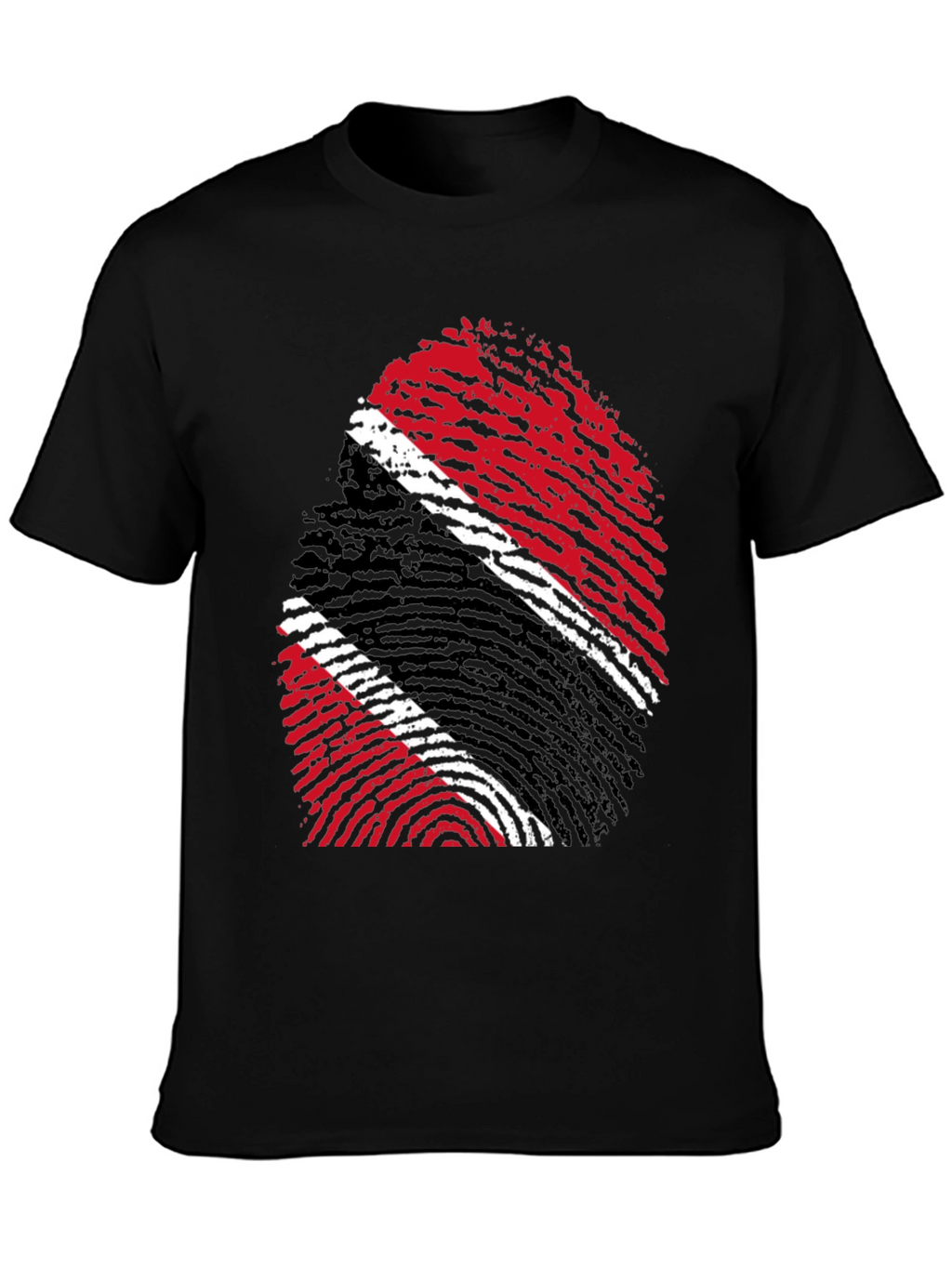 Trinidad & Tobago Flag Fingerprint T-Shirt