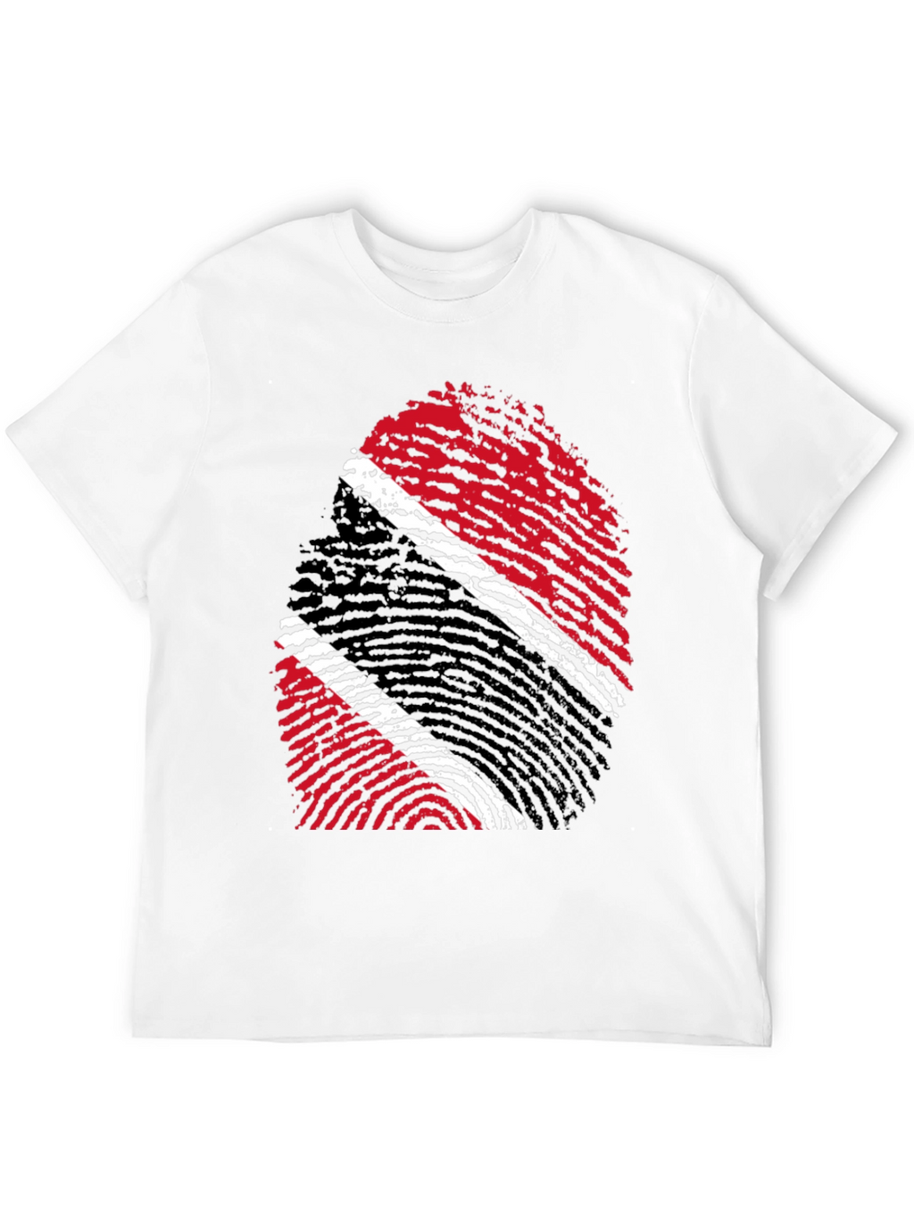Trinidad & Tobago Flag Fingerprint T-Shirt