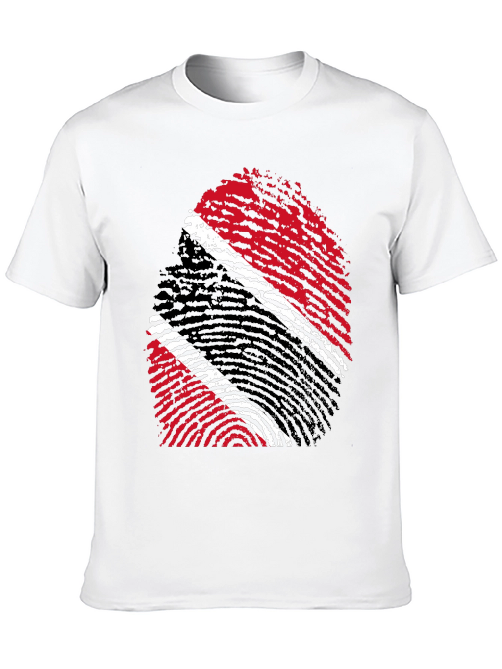 Trinidad & Tobago Flag Fingerprint T-Shirt