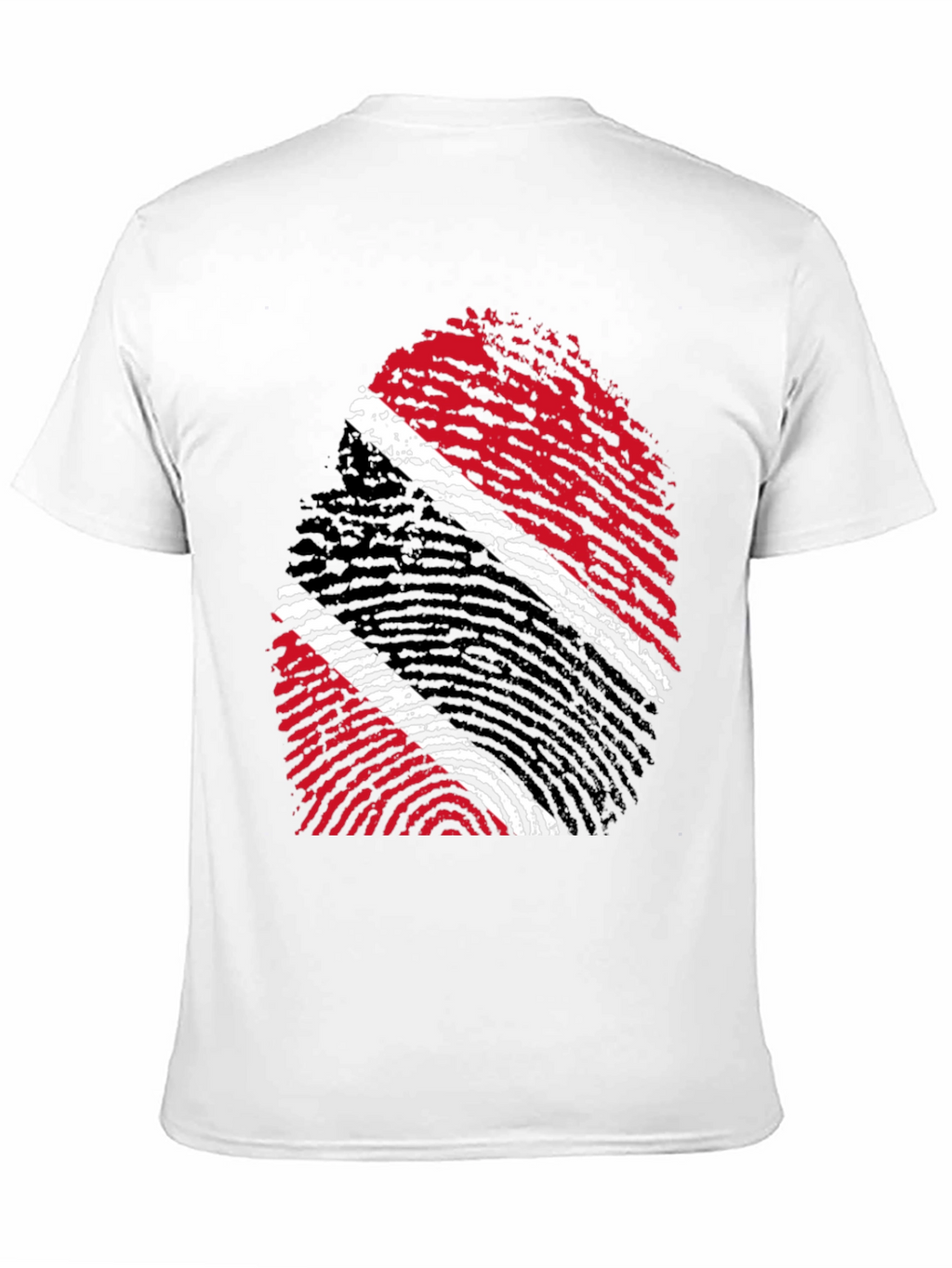 Trinidad & Tobago Flag Fingerprint T-Shirt