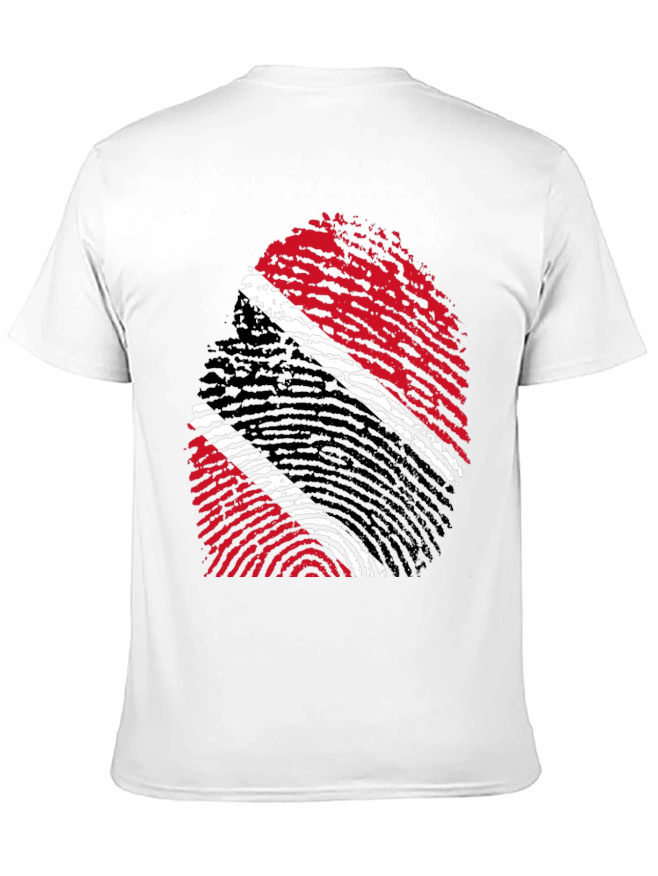 Trinidad & Tobago Flag Fingerprint T-Shirt