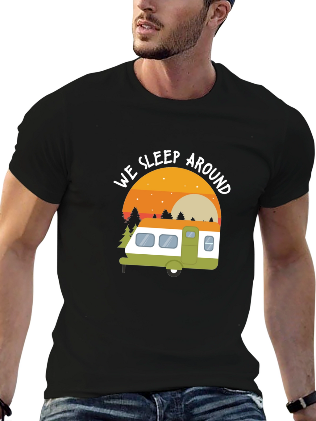 We Sleep Around Camping T-Shirt