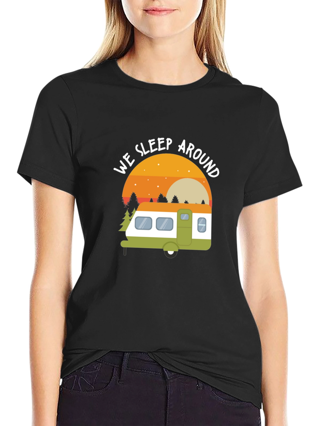 We Sleep Around Camping T-Shirt