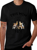Dog Mom T-Shirt: This Mom Loves Her Pack