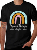 Physical Therapy Rainbow Graphic Tee
