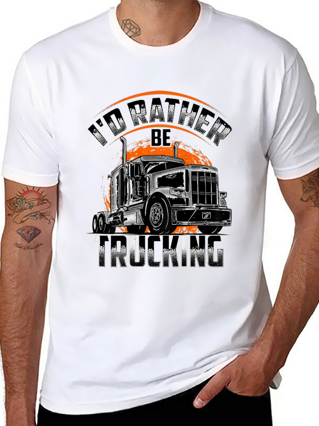 Trucking T-Shirt - Id Rather Be Trucking!