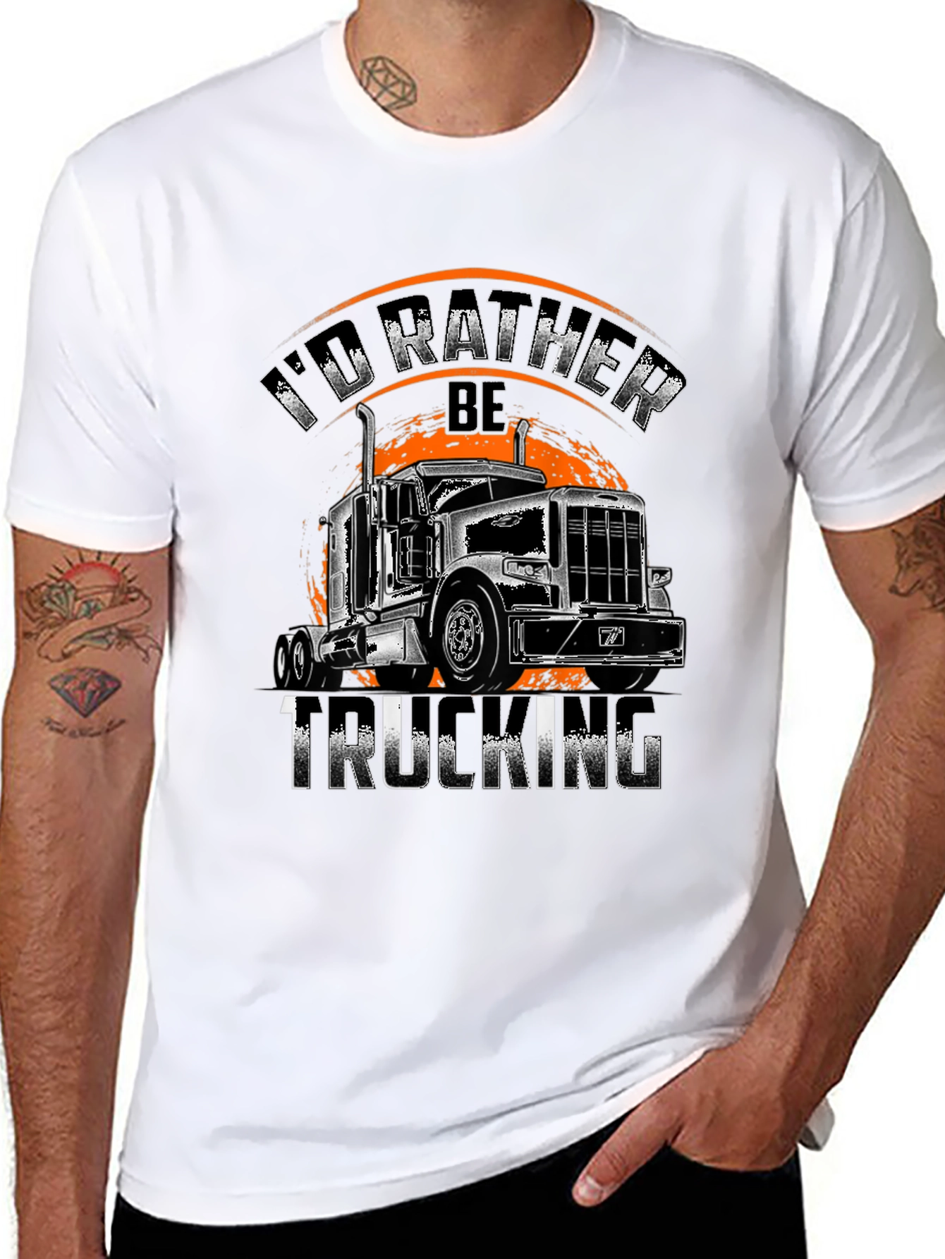 Trucking T-Shirt - Id Rather Be Trucking!