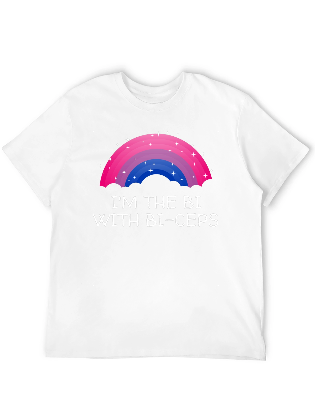 Bi Pride T-Shirt - Im the Bi with Bi-ceps