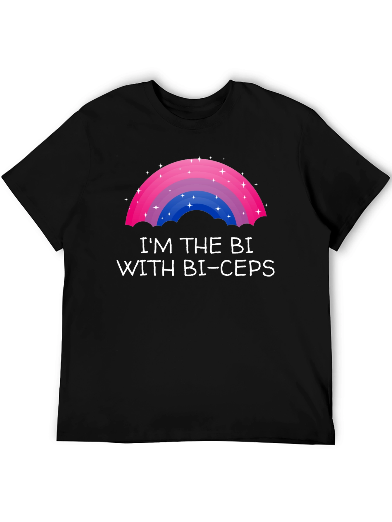 Bi Pride T-Shirt - Im the Bi with Bi-ceps