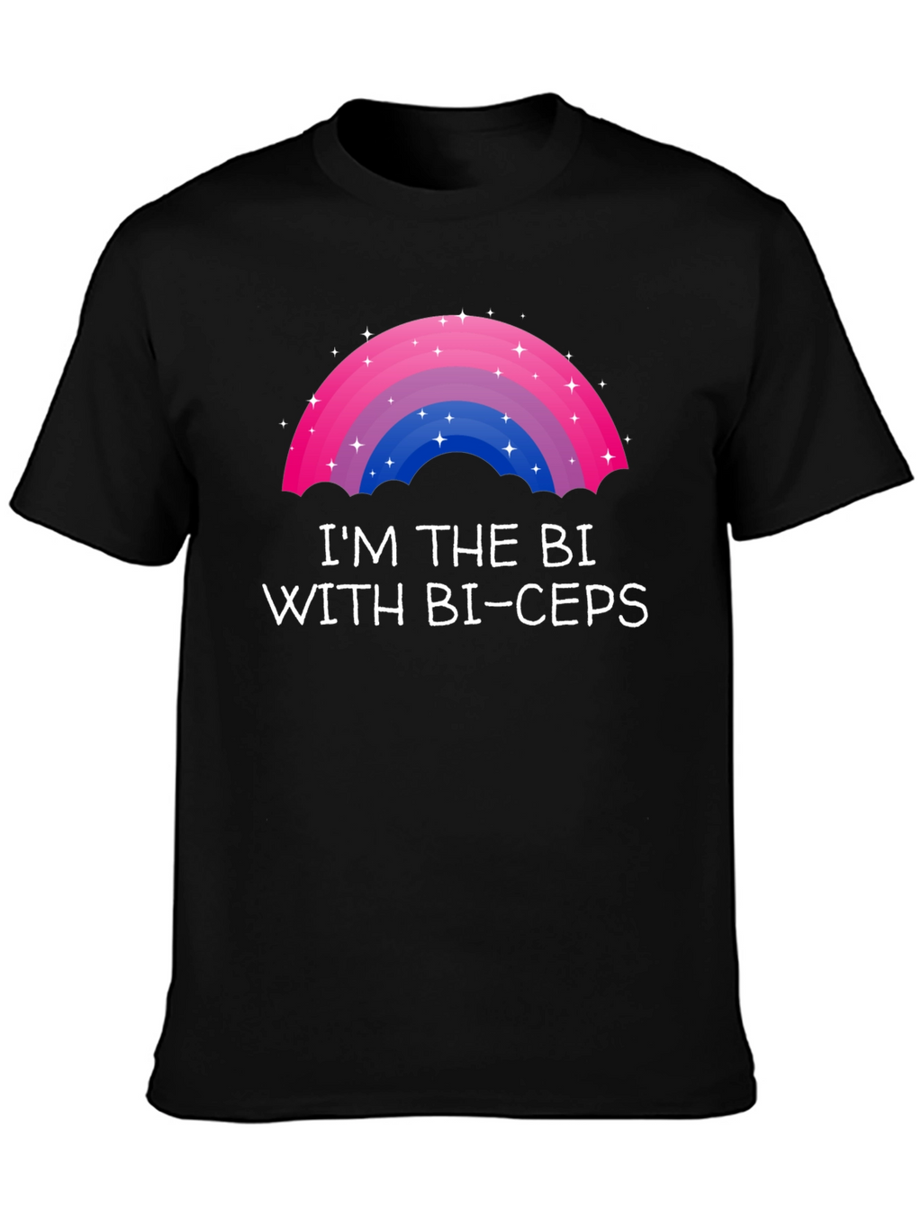 Bi Pride T-Shirt - Im the Bi with Bi-ceps