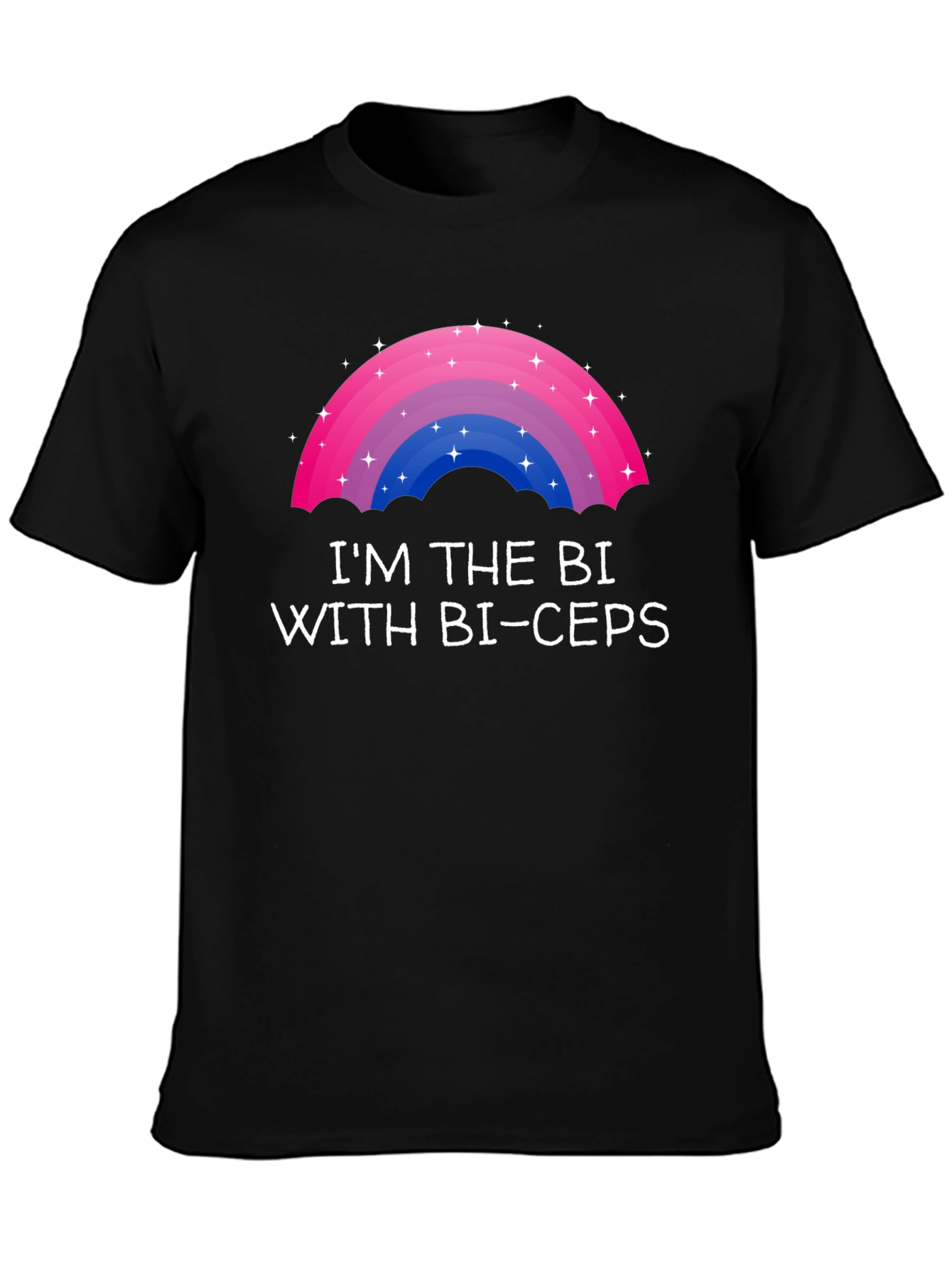 Bi Pride T-Shirt - Im the Bi with Bi-ceps