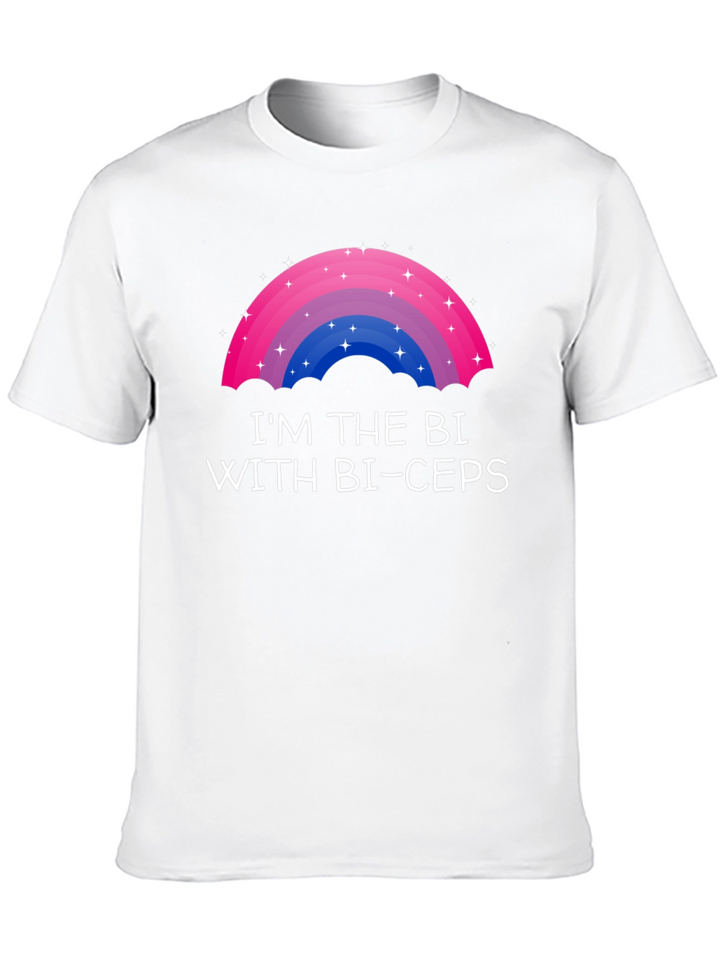Bi Pride T-Shirt - Im the Bi with Bi-ceps