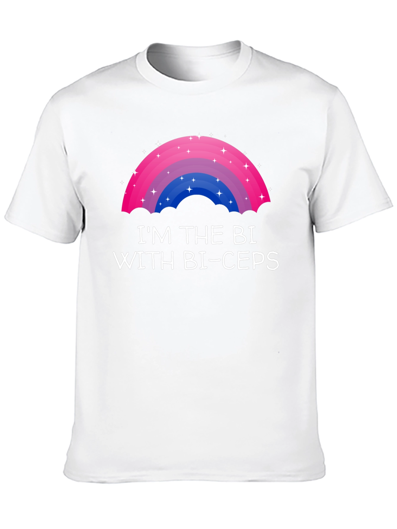 Bi Pride T-Shirt - Im the Bi with Bi-ceps