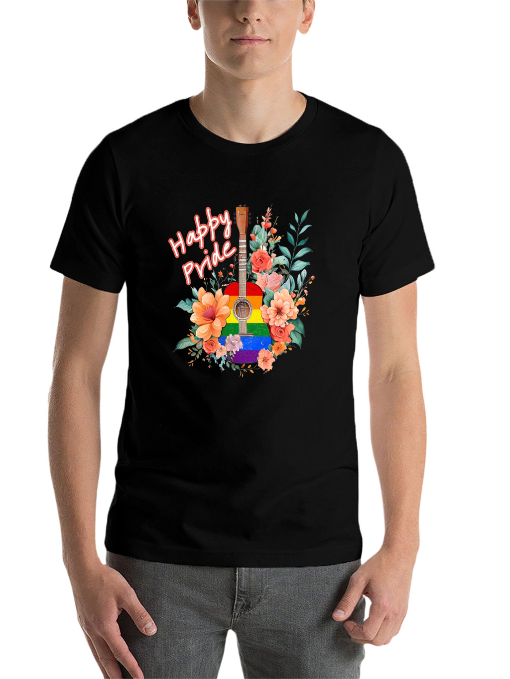 Happy Pride Guitar Graphic Tee