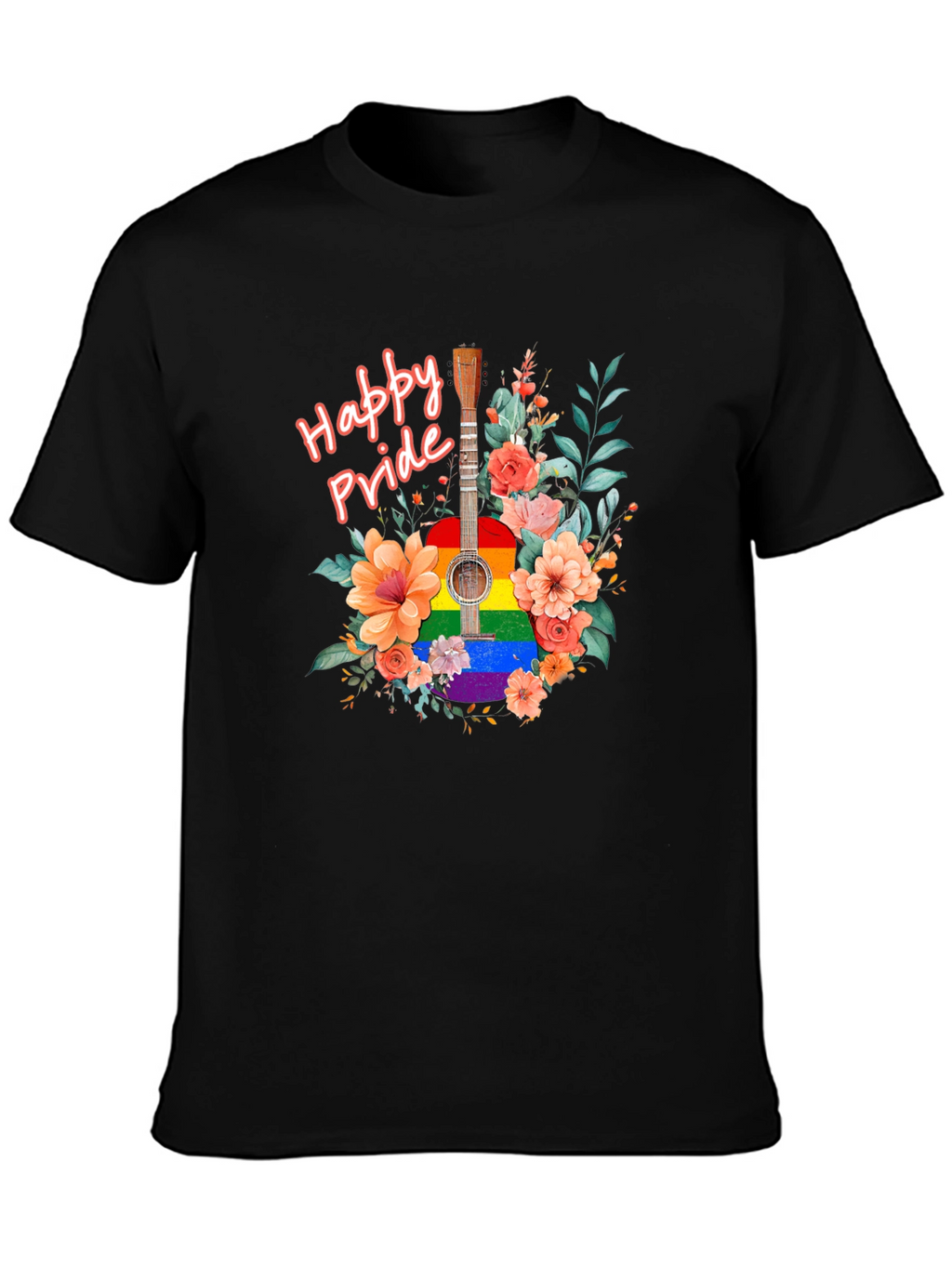 Happy Pride Guitar Graphic Tee