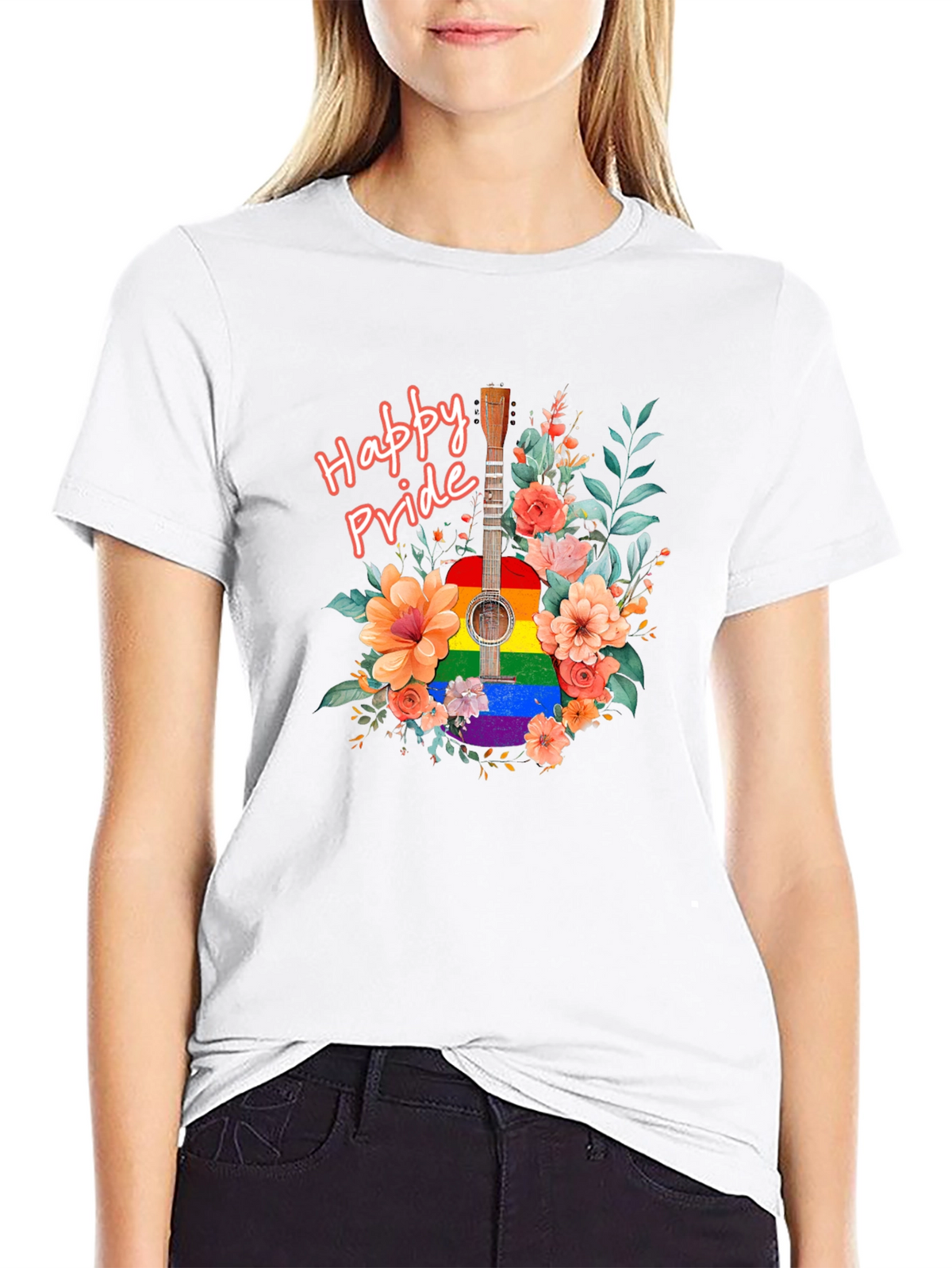 Happy Pride Guitar Graphic Tee
