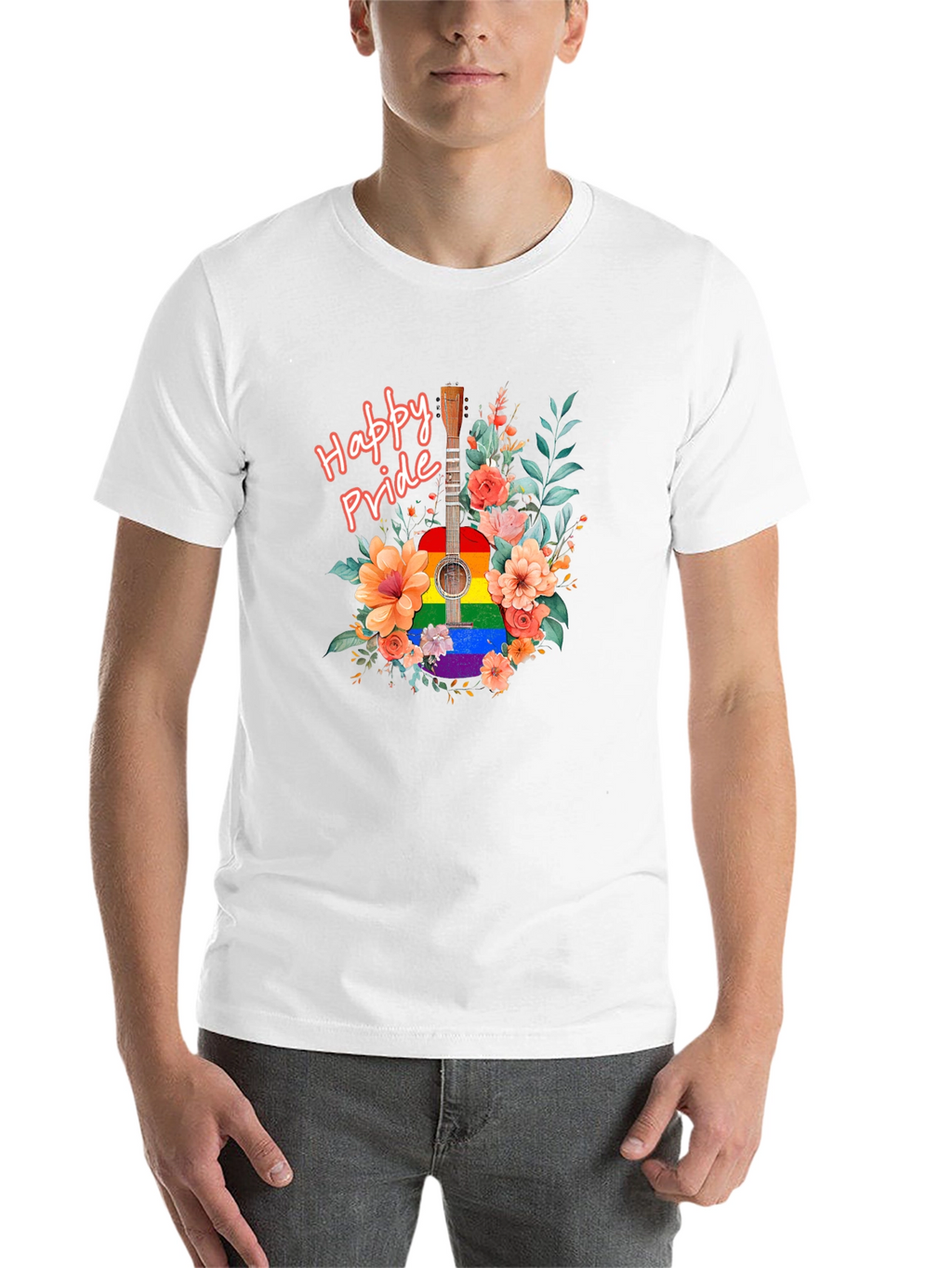 Happy Pride Guitar Graphic Tee