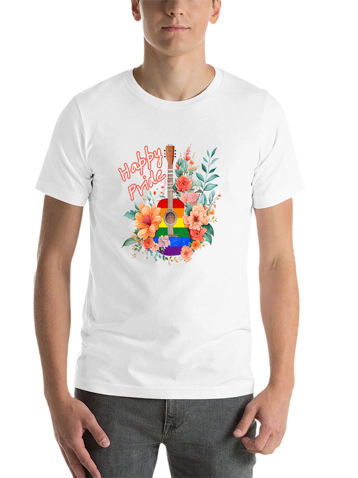 Happy Pride Guitar Graphic Tee