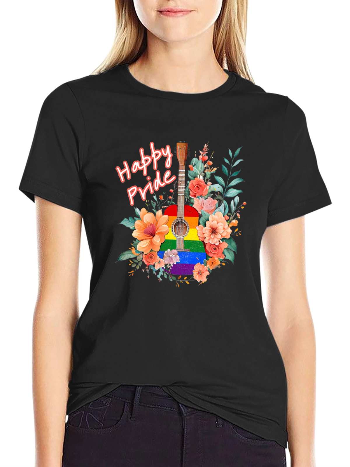 Happy Pride Guitar Graphic Tee
