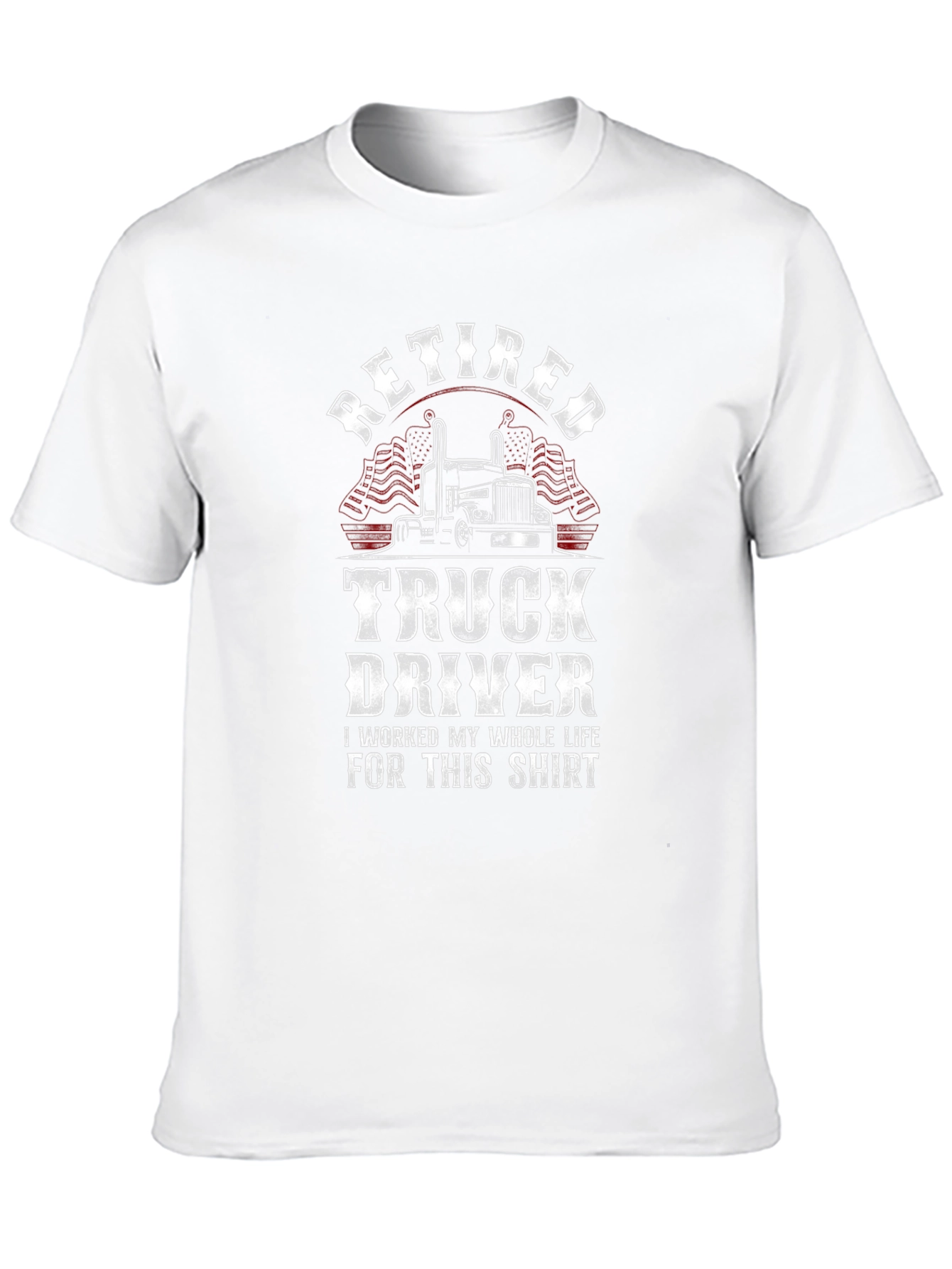 Retired Truck Driver Novelty Graphic T-Shirt